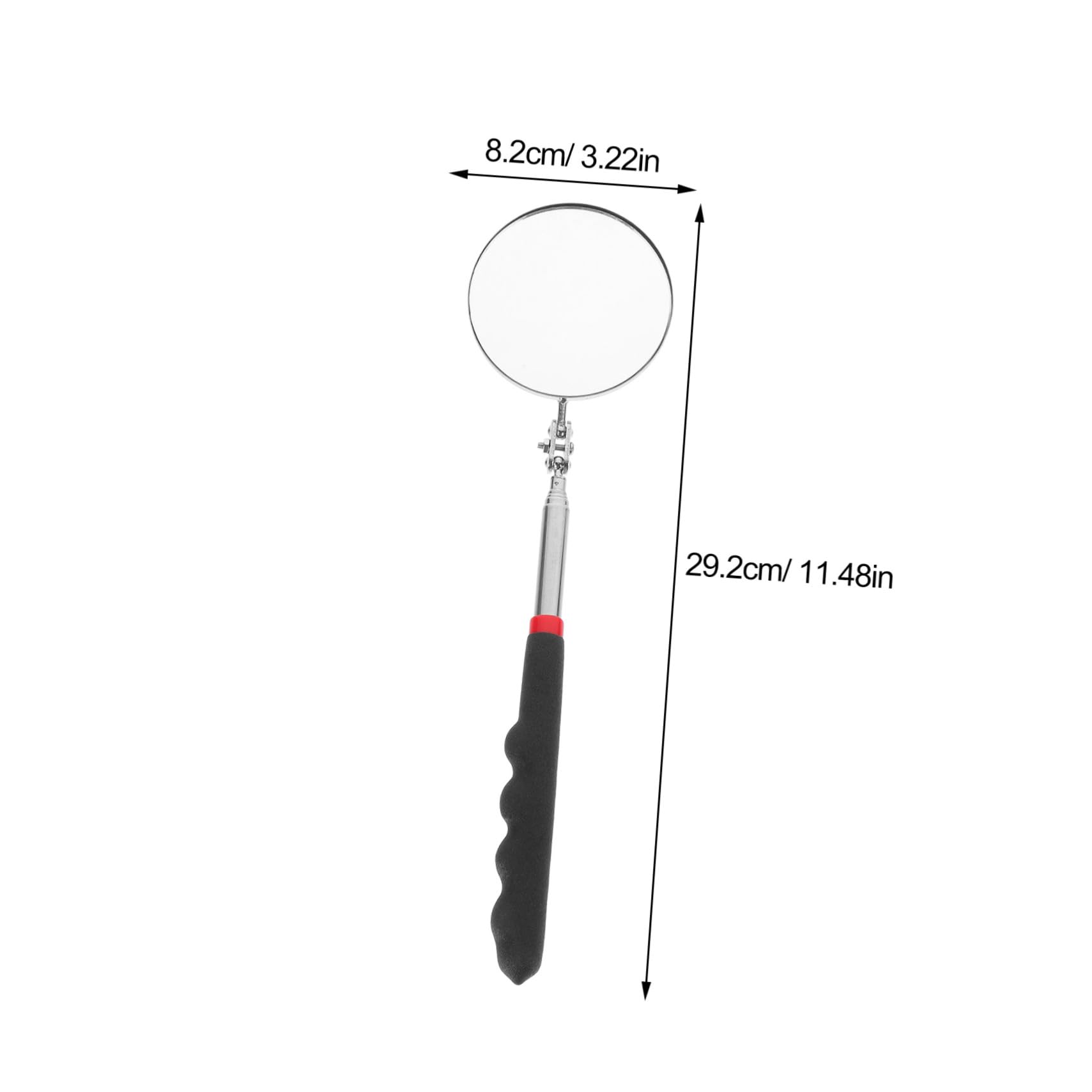 Veemoon Telescoping Inspection Mirror Mirror a Stick Extendable Mechanic Mirror for Vehicle Inspection and Maintenance and Inspection Tool