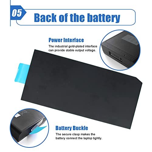 Image of DKNKD (11.1V 97Wh /8550mAh) X8VWF Laptop Battery Compatible with Dell Latitude 14 Rugged 5404 7404 E5404 E7404 Series Notebook 4XKN5 CJ2K1 5XT3V 05XT3V VCWGN 0VCHGN 09FN4 XN4KN XRJDF YGV51