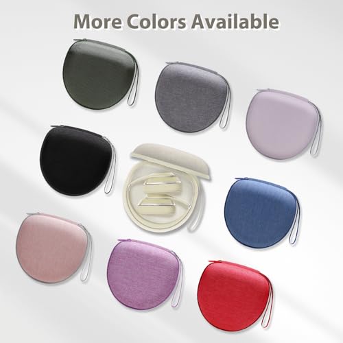 Image of Headphone Headset Case for JLab JBuds Lux ANC /JLab Go Lux ANC /Beats /JBL /TOZO /BERIBES /Picun /KVIDIO Wireless Noise Cancelling Over-Ear Foldable Headphones (Cream)