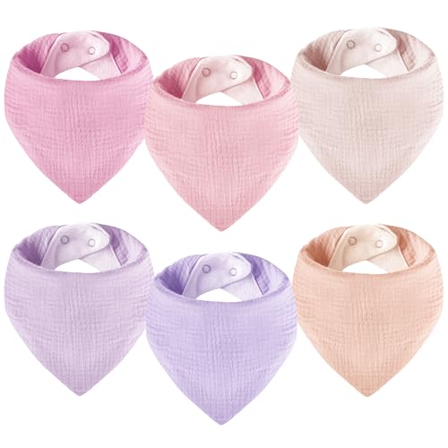 Yafane Baby Lätzchen Musselin Dreieckstuch Baby Super Saugfähig Halstuch...