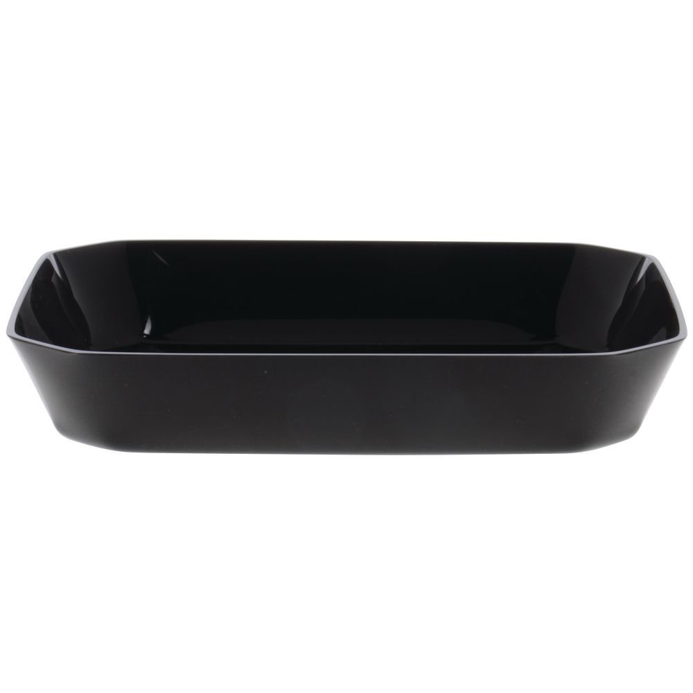 Delfin 3.25 Qt. Black Cut Corner Bowl