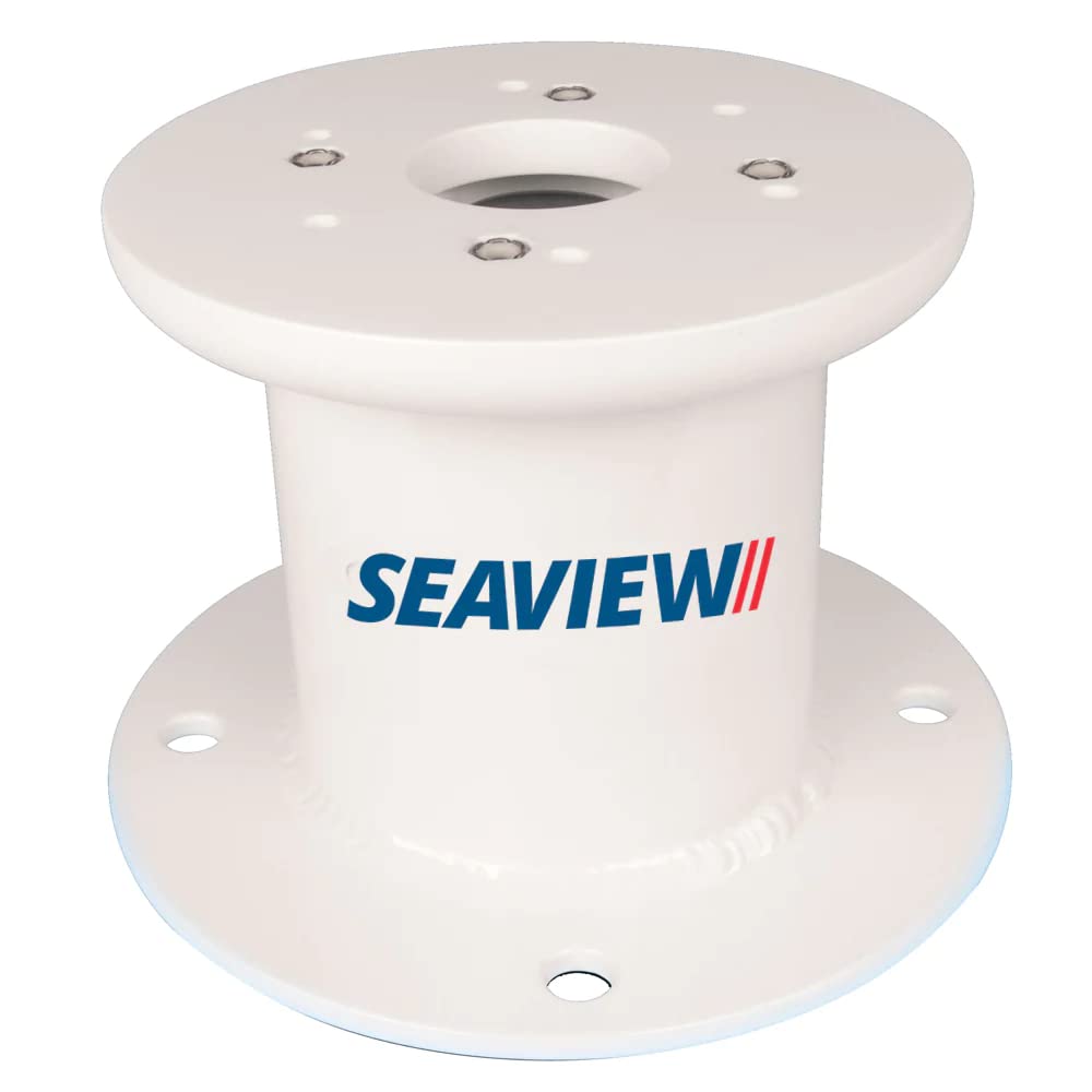 Vertical Camera &amp; Searchlight Mount | 8" Base | Concealed Cable Routing