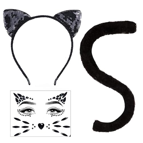 eyigylyo Glitter Cat Ears Headband