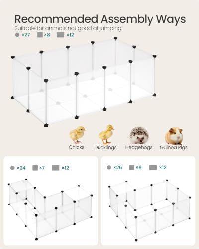 SONGMICS Pet Playpen with Floor, Small Animal Playpen additional image 2