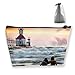 Produktbild Bester freund leuchtturm meer welle strand sonnenuntergang stift schreibwaren federmäppchen kosmetik make-up tasche beutel
