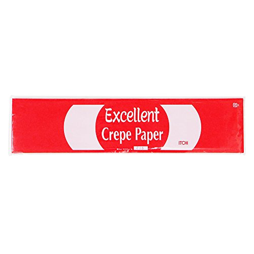 イトウ 工作用品 クレープペーパー シングル しゅ 50cm×2.5m No.335