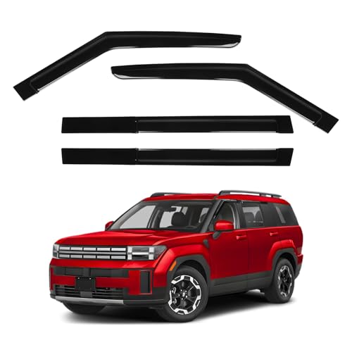 Image of Canvcle Santa Fe Rain Guards - Window Visors for Hyundai Santa Fe 2024-2026
