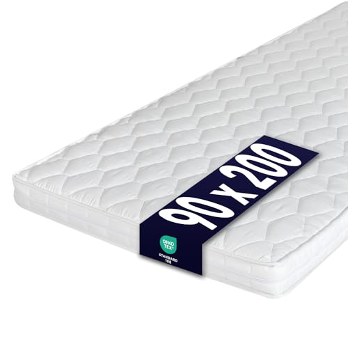 Ortho-Relax Kaltschaummatratze 90x200cm, 10cm hoch, Rollmatratze für Wohnwagen und Wohnmobile,