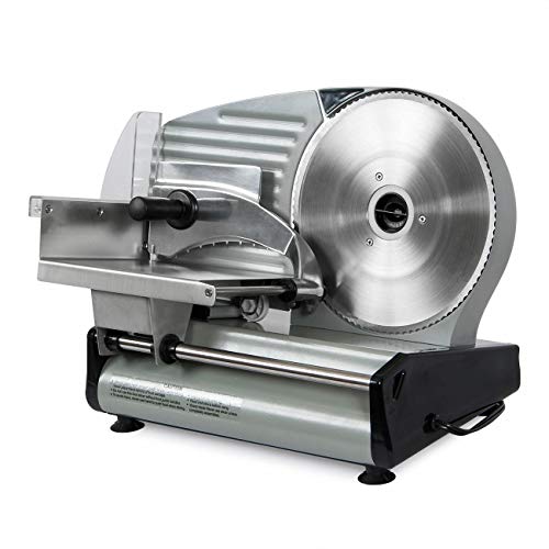 TimmyHouse Rotating Meat Slicer Knife Commercial Serrated Deli Blade 8.7