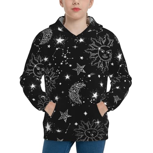 Space Galaxy Kid Hoodies Boys Sweatshirts Girls Pullover with Pocket - Main Image