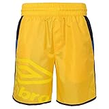 100% poliéster Umbro Pantalones cortos para hombre, Golden Kiwi/Navy Medium