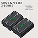 Sony NPFZ100 Z-Series Rechargeable Camera Battery (Two-Pack) Bundle with Dual Charger (3 Items)