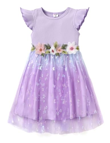Image of PATPAT Girls Tulle Tutu Party Birthday Princess Formal Fancy Princess Dress