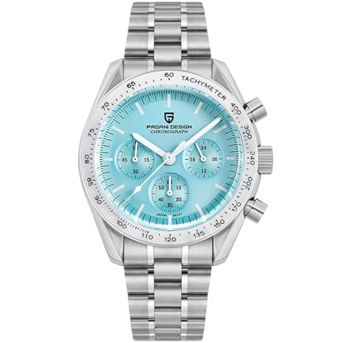 Image of LACZ DENTON Pagani Design PD1701V3 Men's Watches Quartz Men Chronograph Stainless Steel Sports Watches for Mens Waterproof Watches Japan VK63 Movement