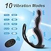 PQKuss 3 Motoren Analvibratoren für Mann Prostata Stimulation mit Penisring Anal Plug Sexspielzeug Vibrator Dildo Vibratoren Silikon Sex Toy Sex Spielzeug für die Männer Frau – Bild 5