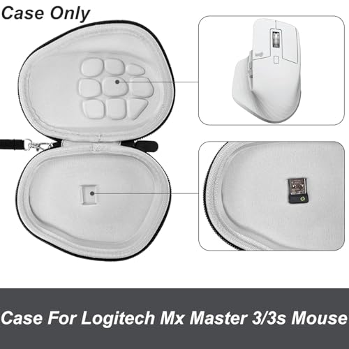 Image of Hard Protective Case for Mouse, Compatible with Logitech MX Master 3 / 3S,Travel Pouch for Wireless,Storage Bag Organizer for Bluetooth Mouse