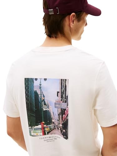Tommy Hilfiger Men's Short Sleeve Cotton Graphic T-Shirts with Photo Print Designs2