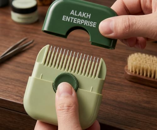 Image of Two in one hair Comb Cutter for Kids| Double Sided Baby hair cutting Razor Comb | Hair clipper Bang Comb Styling Tool (Multi colour)(T-1001)