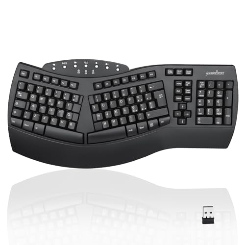 Perixx PERIBOARD-612 Tastiera Ergonomica Wireless e Bluetooth Layout Italiano