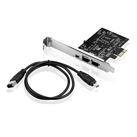SIENOC PCIe 6Pins PCI-Express FIREWIRE 400 IEEE 1394 Card for Win 8