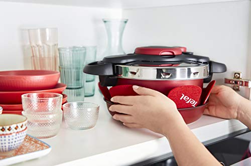 Tefal Ingenio P4704200 All-In-One 8-Piece Cookware Set, Non-Stick Pan, Stainless Steel Steamer Basket, Lids, Handle, Felt Pens, 7 Cooking Styles, Healthy, Stackable, Induction Second Image