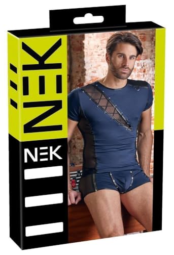 NEK Shirt-21612574721 Haut, Bleu, L Homme