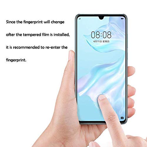 Image of Screen Protector for Huawei Honor P30 Lite | Nova 4e (Black) Tempered Glass Edge-to-Edge 6D Screen Guard with Installation Kit