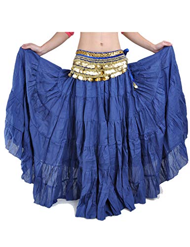 gypsy gonne per le donne, zingara gonne, boho gonna, la danza del ventre da maxi gonne.swing, colore solido, plissettata, vita legato