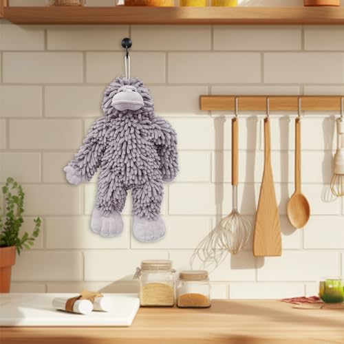 Serviette à main chenille en forme de boule pour le séchage rapide des mains - 5