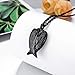 Angel Wing Cremation Necklace for Ashes Stainless Steel Urn Pendant Ashes Holder Memorial Jewelry