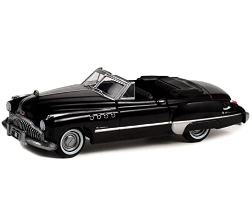 Modelo 1949 Roadmaster Convertible 1:64 Negro Toy Cars miniatura 2