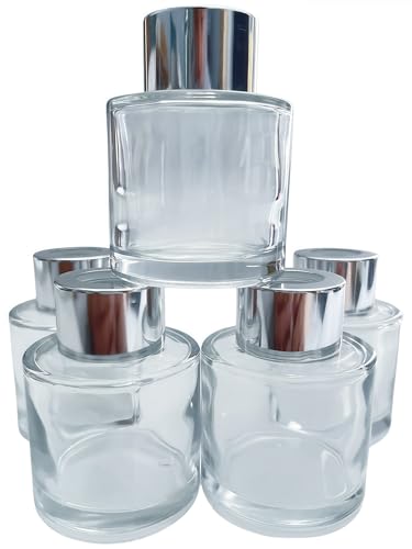 5 Pcs Reed Diffuser Bottle?50ml?1.7oz? Suitable for Household use?Reed Diffuser Base for Permanent Diffusion of Essential Oil or Spray,Cute Small Bottle Suitable for Small Spaces