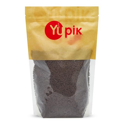 Yupik Oblong Chocolate Flavored Sprinkles, 2.2 lb (35.2 oz), Low Sugar, Cholesterol-Free...