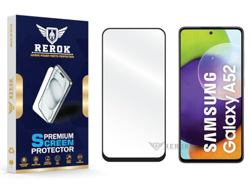 Image of Gorilla Tempered Glass Screen Protector Compatible with Samsung Galaxy A52 [Pack of 1] | Edge-to-Edge, Bubble-Free, Case Friendly, Easy Installation Kit