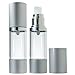JUVITUS 1 fl oz Airless Pump and Spray Bottle Refillable Travel Set (4 Pack- 2 each pump and spray)