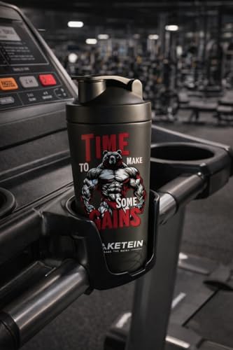 Image of Stainless Steel Gym Shaker Bottle 750ml | Leak Proof Protein Mixer Shaker | BPA Free | Metal Sports Water Bottle for Gym, Workout & Fitness (Anime-21-BLACK)