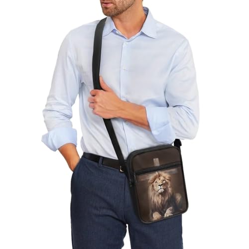 Suobstales Crossbody Bag for Women Men, Small Sling Pack Handbag for Work Business, Lightweight Messenger Shoulder Travel Bag3