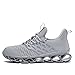 Mens Slip on Walking Shoes Running Blade Tennis Casual Fashion Sneakers Comfortable Non Slip Gym Athletic Sport Trainers Grey
