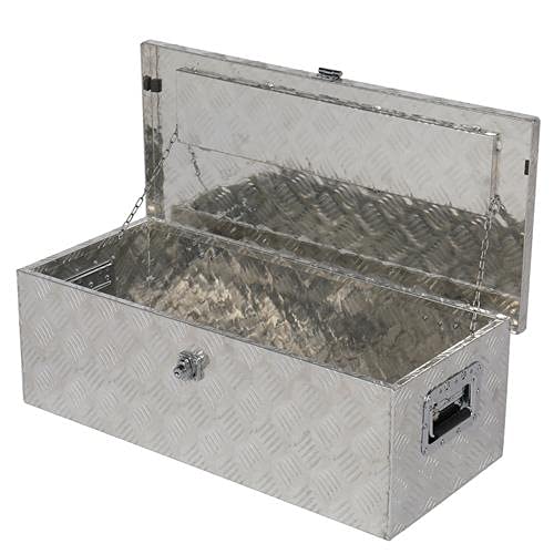 Autoforever 30" Aluminum Pickup Truck Tool Box Storage Underbody Flat Bed Tongue W/Lock #TOP16