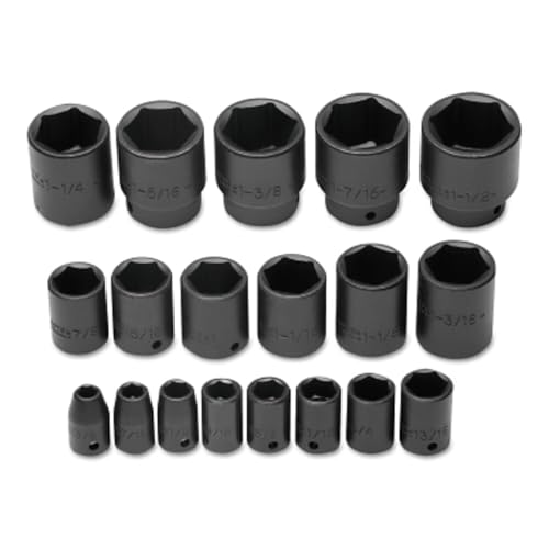 Stanley Proto 1/2 inch Drive 19 Piece Impact Socket Set
