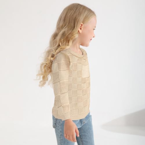 viworld toddler girl knit sweater blouse pullover warm crewneck long sleeve tops for toddler boy fall winter clothes