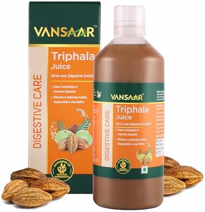 Triphala Juice - 1L | All-in-one Digestive Care Solution | Long term constipation, digestive problem relief supplement | Improves Gut Health | 100% Ayurvedic Formula
