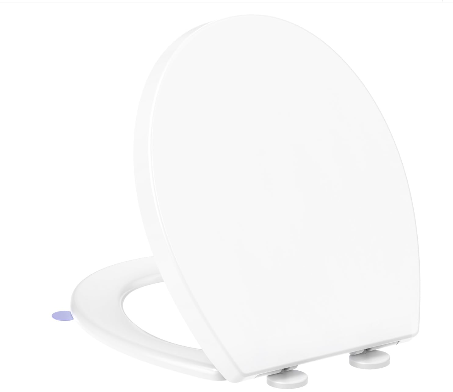 Yeaupe Pro White Toilet Seat Soft Close - Universal Oval Quick Release Toulet Seat With Adjustable Fixing For Easy Cleaning, Heavy Duty Standard Bathroom Wc Pan &Bowl Loo Cover 44.7 X 37.2 Cm
