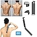 Groom Essentials Cordless Back Shavers for Men | Battery Operated Hair Trimmer for Men w/Extendable & Foldable Arm for Hard-to-Reach Areas | Back Shaver, Body Trimmer for Men | Electric Razor for Men