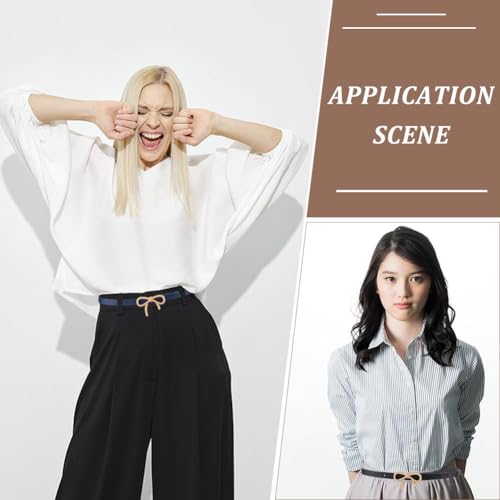 3 Colors 0.5 Inch Width Thin Waist Belts PU Leather Bow Skinny Belts with Gold Alloy Bowknot Buckle Elegantes Adjustable Slim Leather Waist Strap for Women Ladies Dresses Jeans Pants4
