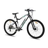 Genießen Sie sportliches Fahren: Mit den mechanischen Tektro Scheibenbremsen vorne und hinten des E-Bikes wird weniger Kraft für den Bremsvorgang benötigt. Und mit den 27,5 x 2,1 breiten MTB-Reifen gibt es gute Haftung ohne unnötigen Widerstand. Die Kombination aus Federgabel und robusten Rädern ermöglicht es, über Hindernisse auf dem Trail zu rollen. Dank unseres E-Bike Mountainbikes mit diesem leistungsstarken Zubehör Sie können eine sportliche Fahrt genießen, wann immer Sie wollen
