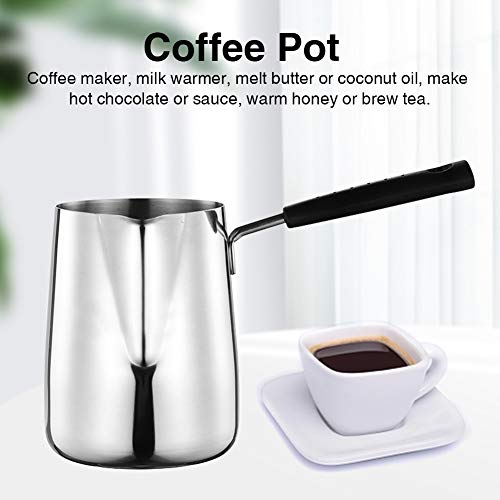 image for CALIDAKA Turkish Coffee Pot,Stainless Steel Warmer Coffee Pot Butter W
