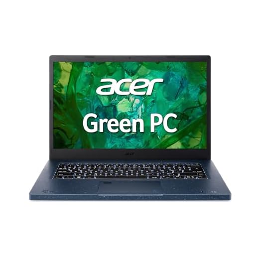 Acer Aspire Vero AV14-52P-55N4 Intel Evo Green PC | 14" FHD IPS 100% sRGB Display | Intel Core i5-1335U | Intel Iris Xe Graphics | 8GB LPDDR4X | 512GB Gen 4 SSD | Killer Wi-Fi 6E | PCR Materials