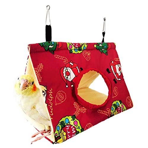 Lit hamac pour oiseau et perroquet taille M en peluche chaude pour cage