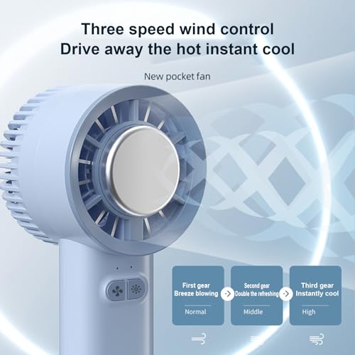 Ventilateur rechargeable format de poche pour calmer la chaleur en marche - 8